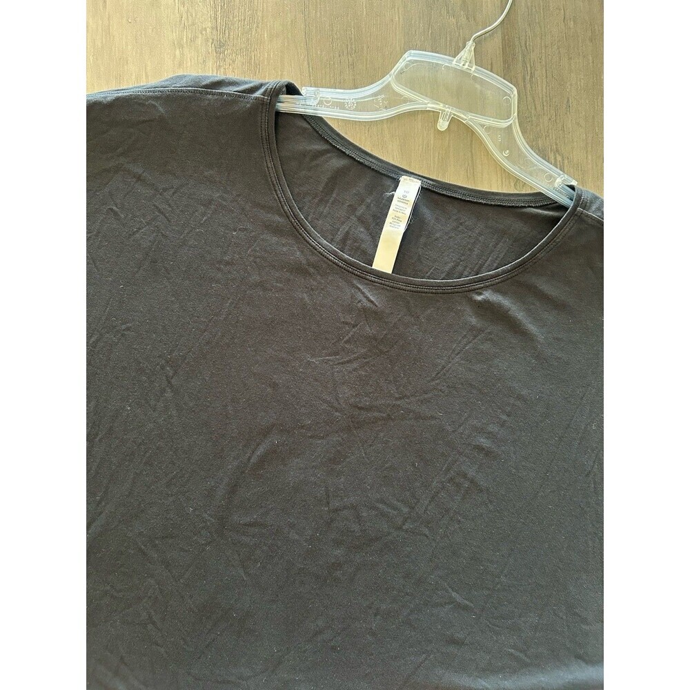 LULULEMON black Draped Bum Covering long sleeve top Size 10